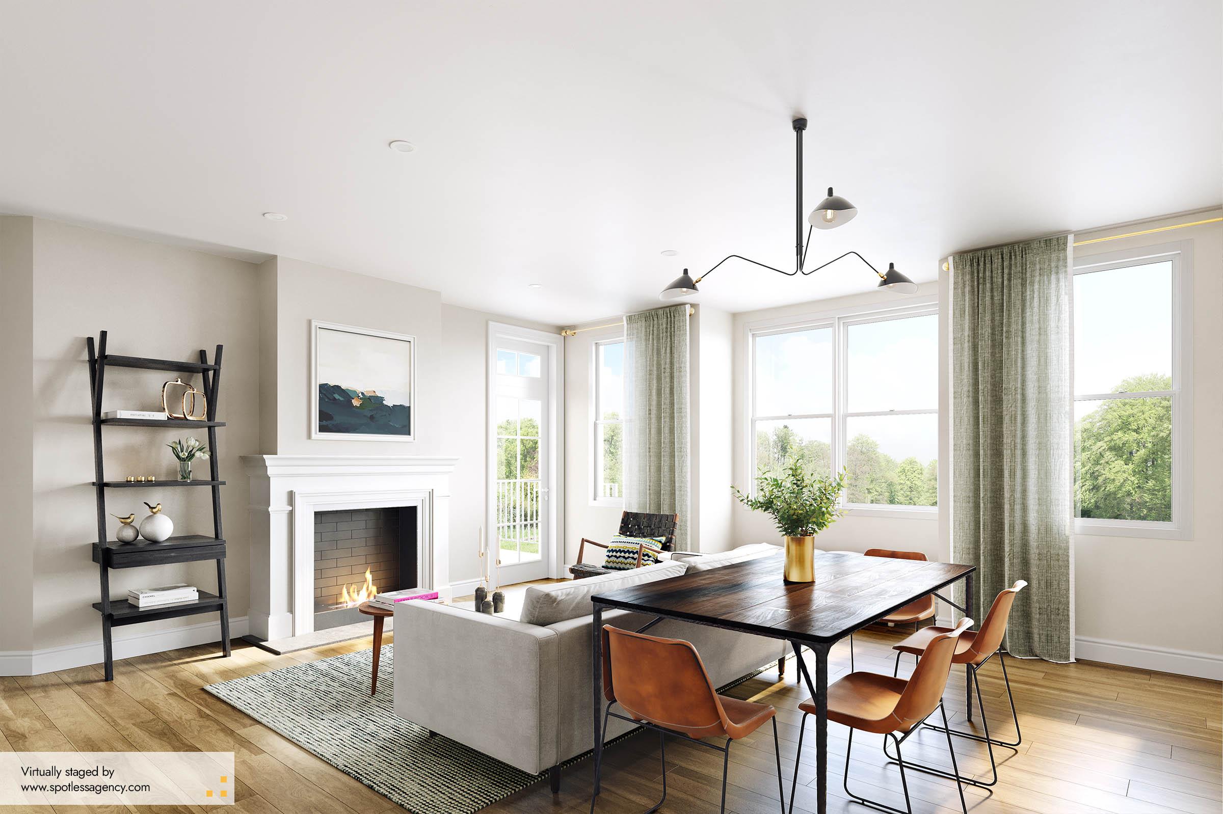 Living-Dining Virtual Staging