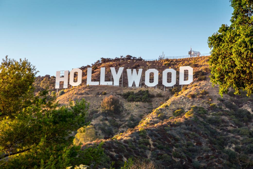A Hollywood sign was originally mounted to promote property sales